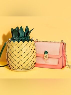 Kate Spade New York Remi Pineapple Flap Chain Crossbody bag NWOT